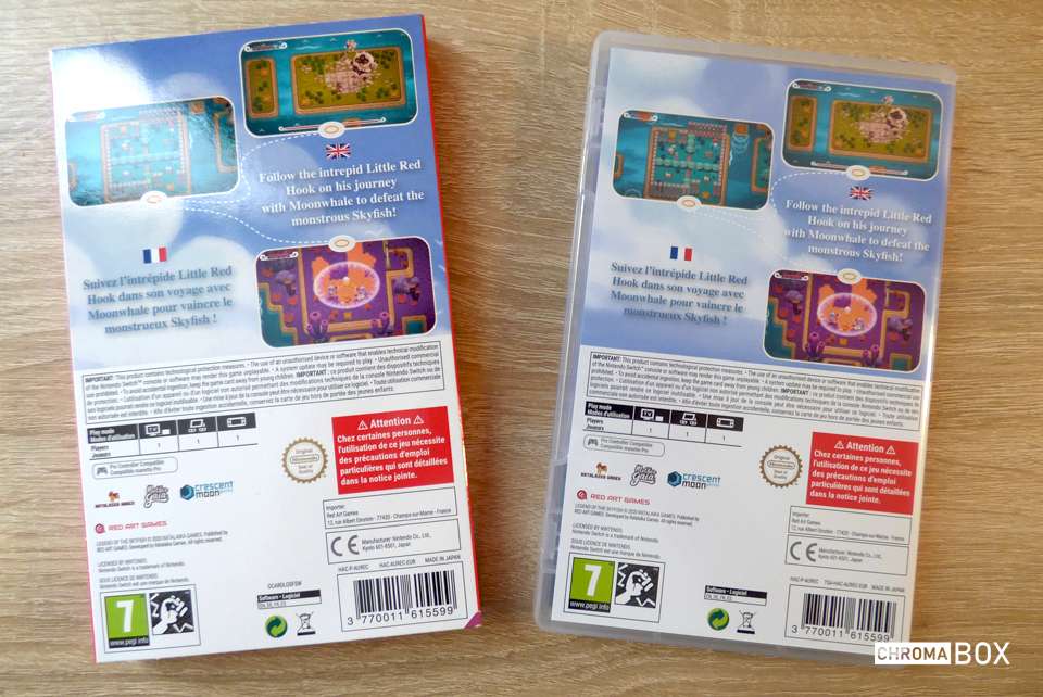 face arri&egrave;re boite de jeu
