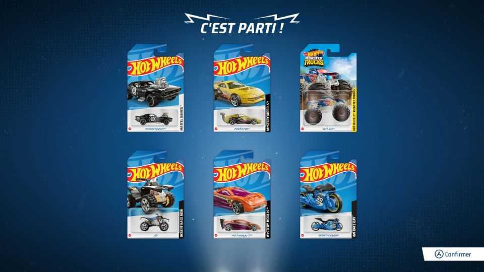 Voitures offertes au d&eacute;marrage du jeu