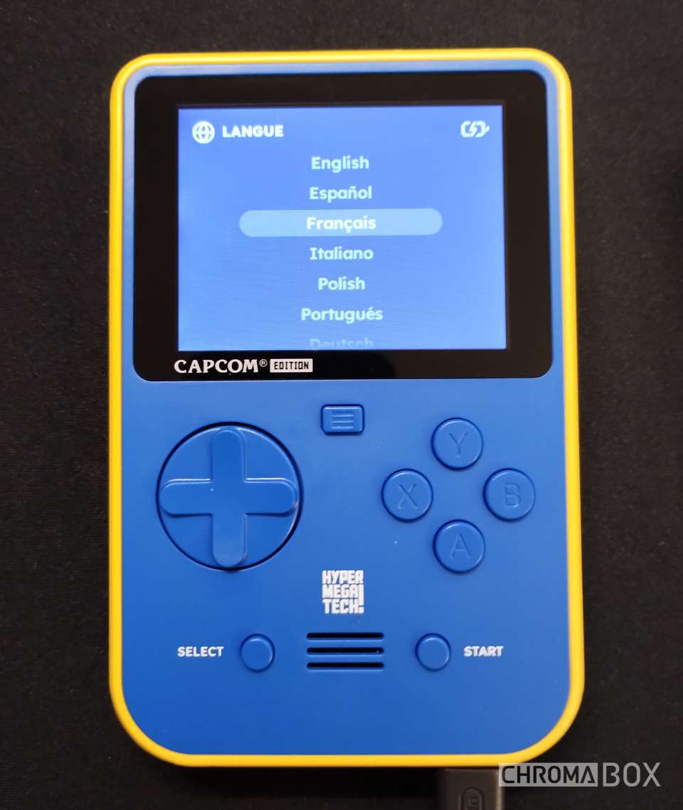 Menu Langue Super Pocket