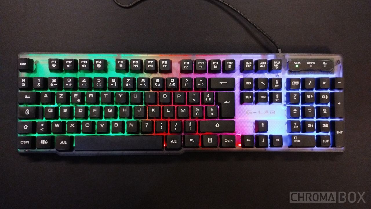 clavier illumin&eacute;