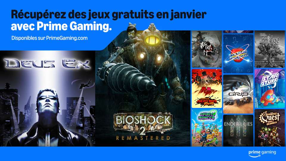 Les jeux gratuits de Janvier 2025 pour les abonnés Prime