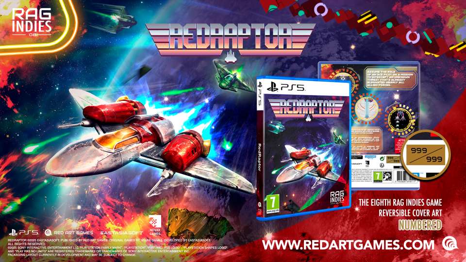 Le shmup inspiré des 90's Red Raptor dispo en édition physique limitée PS5