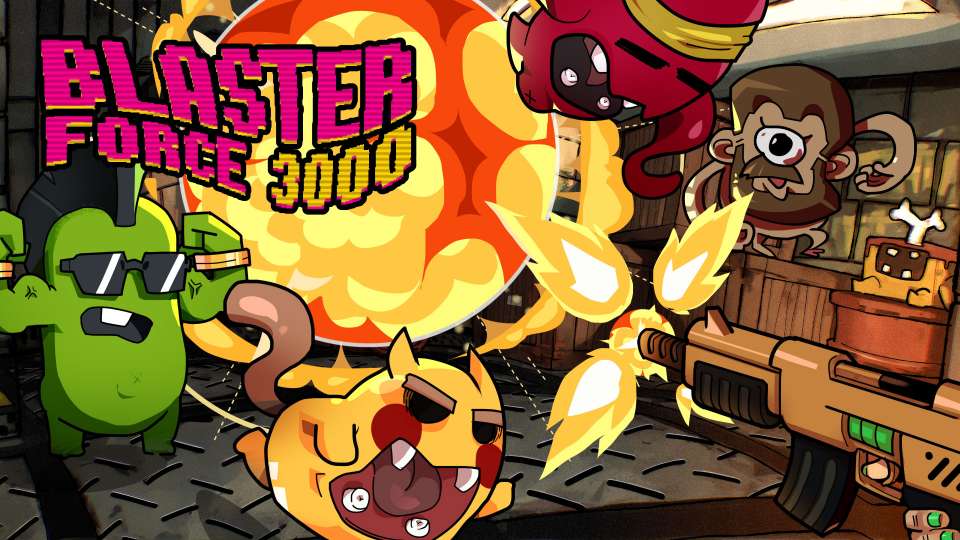 Le FPS néo-rétro Blaster Force 3000 débarque sur consoles !