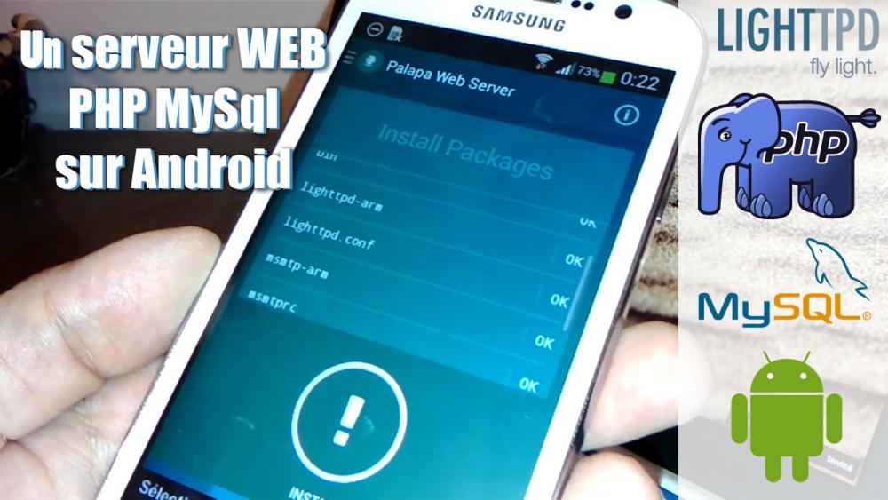 Un serveur web Php Mysql sur Android