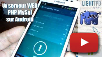 Un serveur web Php Mysql sur Android