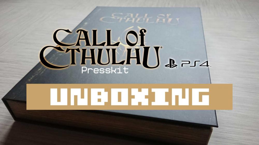Unboxing Press kit Call of Cthulhu PS4