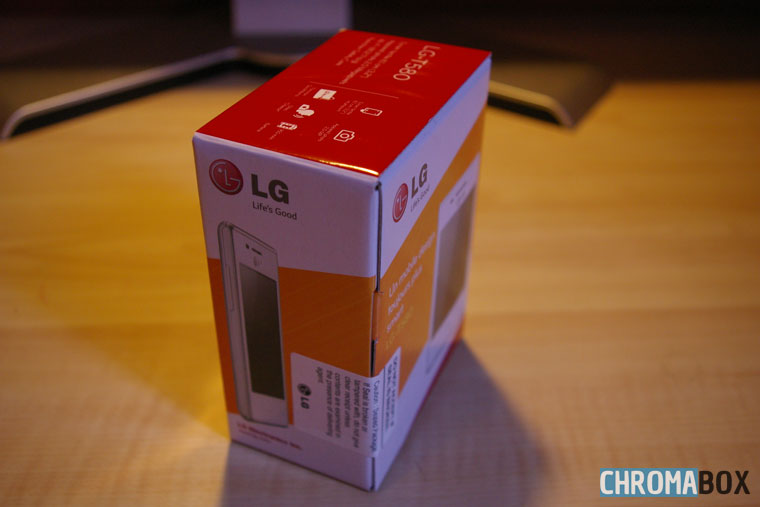 Autre vue de la boite du LG T580
