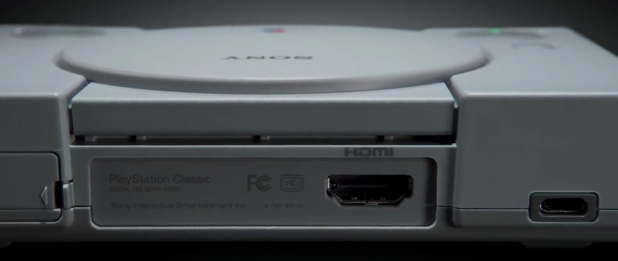 Sortie vid&eacute;o HDMI de la Playstation classic