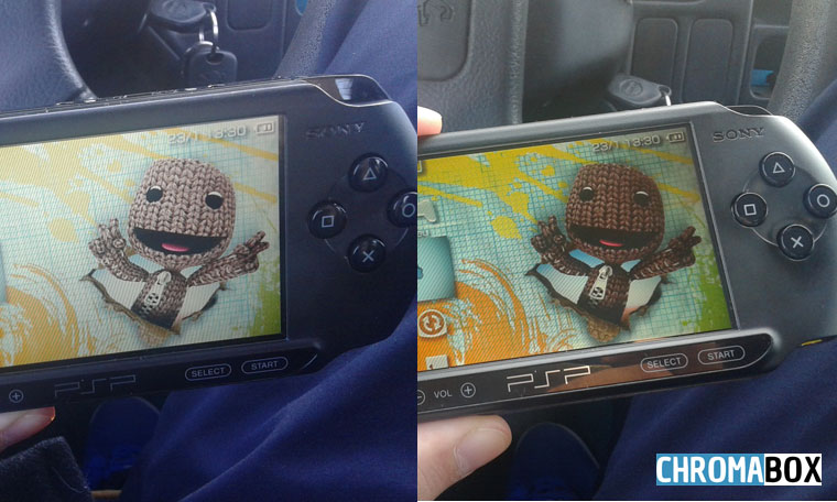 Qualit&eacute; de l'&eacute;cran "TN" PSP street