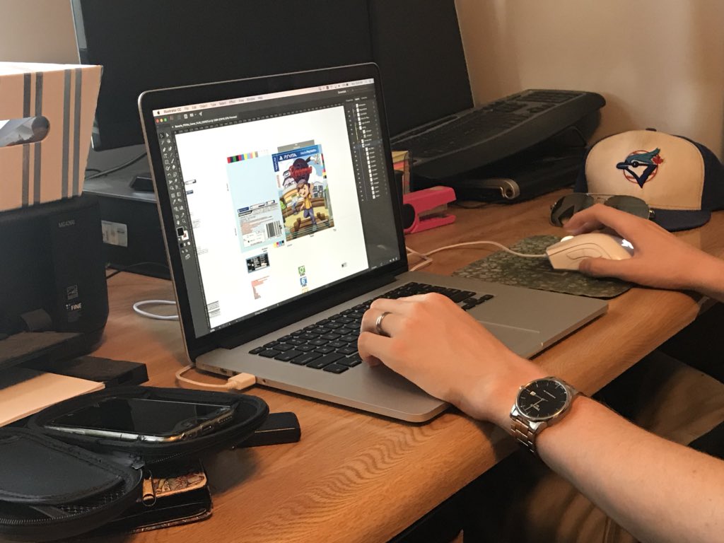 Working on cover art