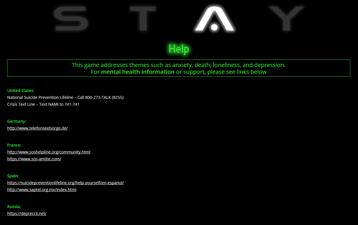 Page web d'aide